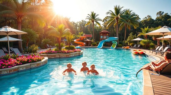 Les campings avec parc aquatique : aventures en famille!